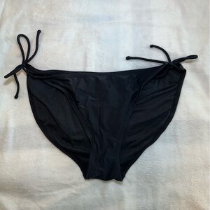 OP Classic Black Women's Tie-Side Bikini Bottom, size XL